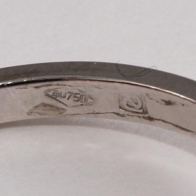 RING, 18k vitguld med briljantslipad diamant, 1.03 ct. Vikt 3 g.