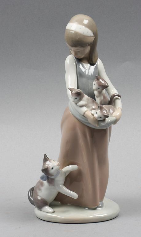 FIGURIN, porslin. Lladro, tillverkningsår 1974-2004.