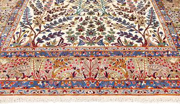 Matta, figural Nadjafabad, ca 414 x 300 cm.