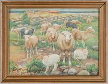 Ernst Küsel · ERNST KÜSEL, tillskriven, akvarell, osign.