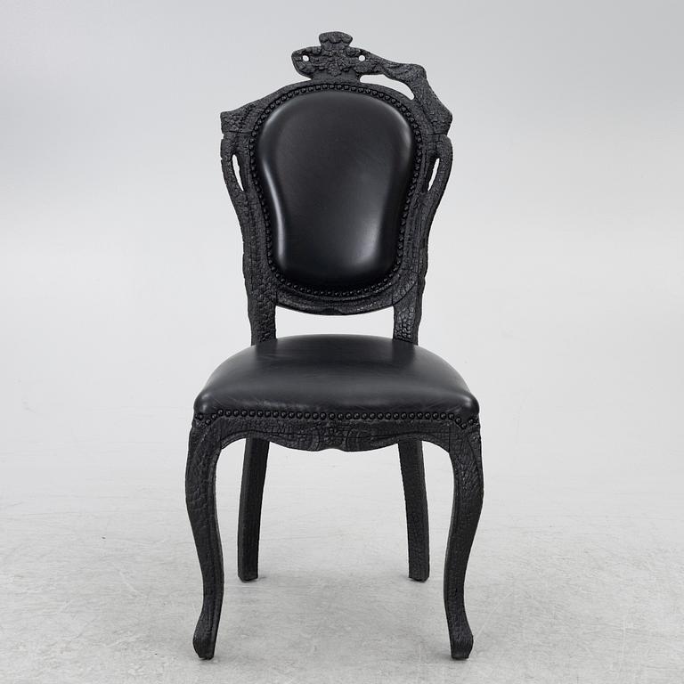 Maarten Baas, chairs 4 pcs, "Smoke Chair", Moooi.