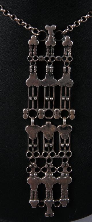 HALSSMYCKE, silver, David Andersen, Norge, 1900-talets mitt.