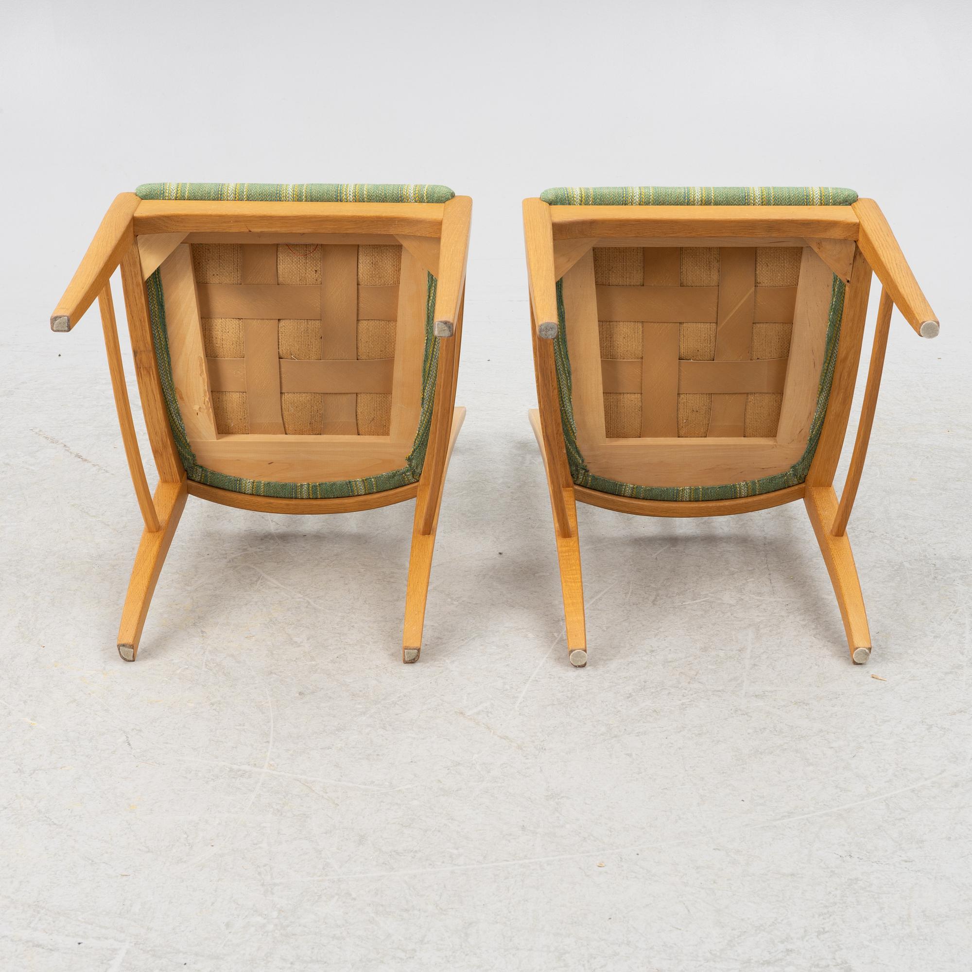 Carl Malmsten, matbord med 4 stolar, Åfors. 1900-talets andra hälft.