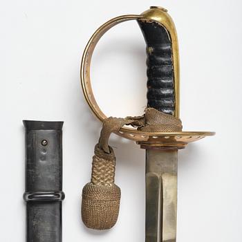 Sabel, svensk, m/1893 för kavalleriet, med balja.