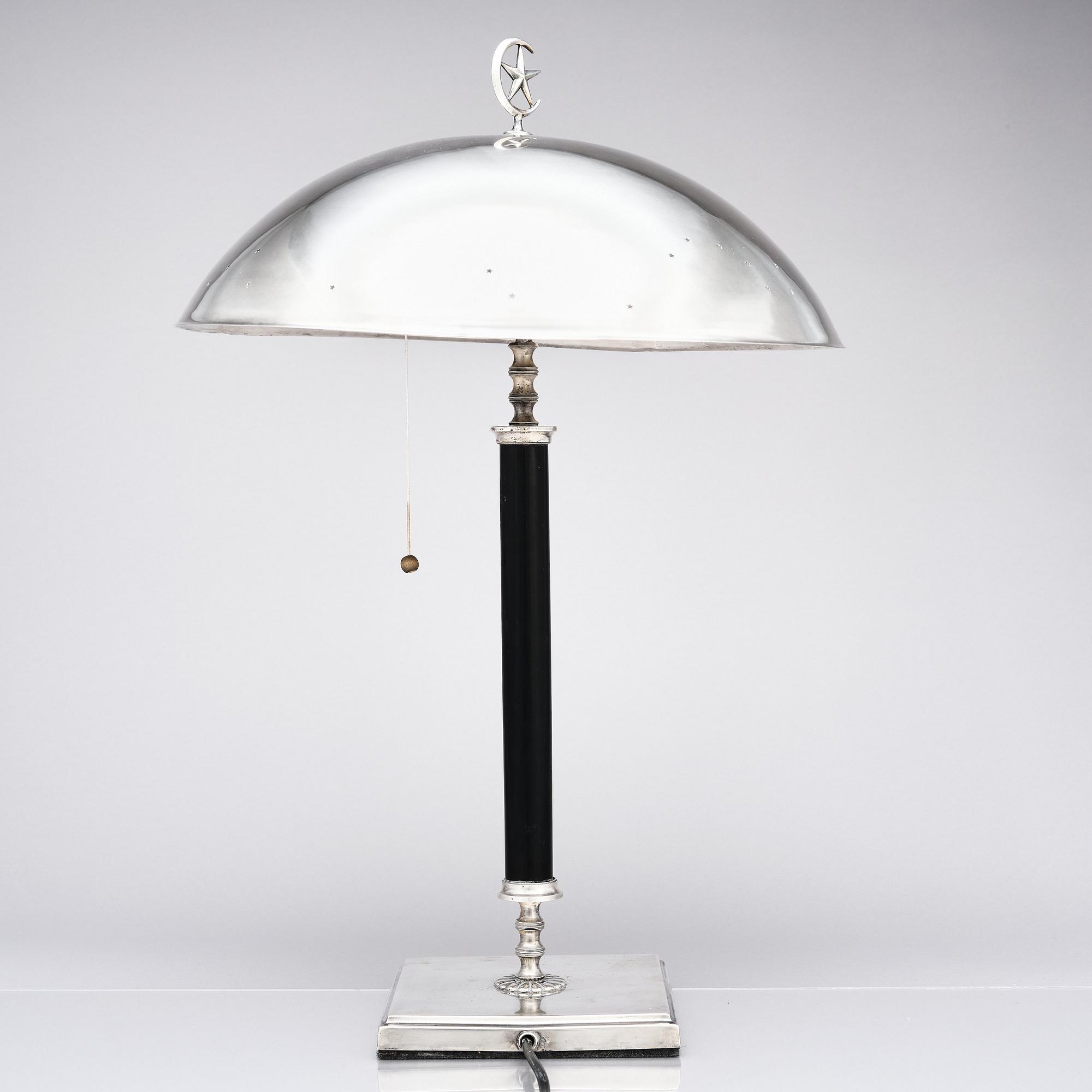 Elis Bergh, tillskriven, bordslampa, C G Hallberg, Swedish Grace 1920-tal.