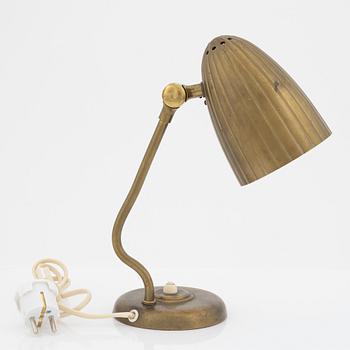 Harald Notini, skrivbordslampa/vägglampa, modell "15470", Arvid Böhlmarks Lampfabrik, 1940-tal.