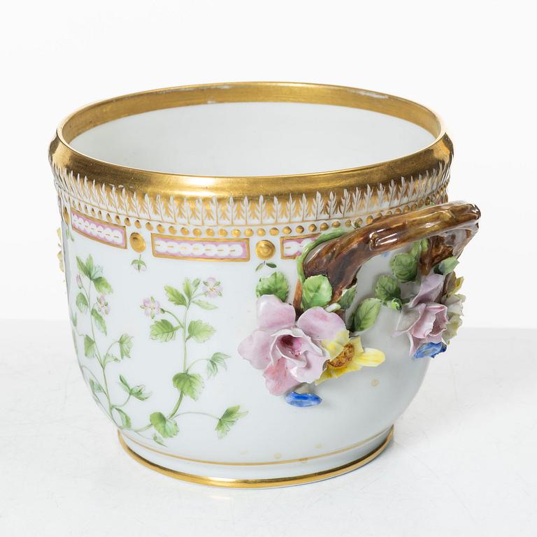 Royal Copenhagen, A Royal Copenhagen 'Flora Danica' wine cooler / jardiniere, Denmark, 1894-1900.