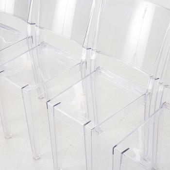 Philippe Starck, 8 st, "La Marie" Kartell, Italien, Modellen formgiven 1998.