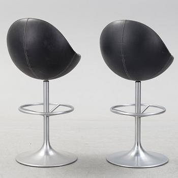 Six "Venus" barstools by Johansson Design, circa 2000.