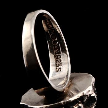 RING, sterlingsilver, Bengt Hallberg, Köping, 1971. Vikt 9 g.