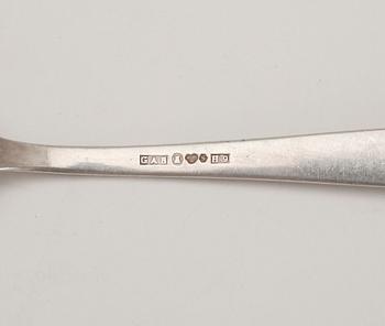 SERVISDELAR, 93 + 9 delar, silver, GAB Stockholm,  omkring 1900-talets mitt. Vikt ca 1553 gram.