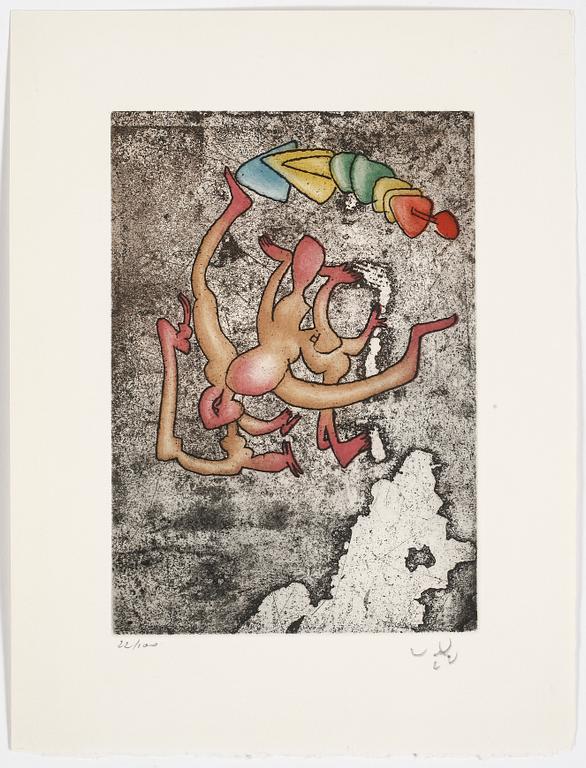 ROBERTO MATTA, etsning, signerad och numrerad 22/100.