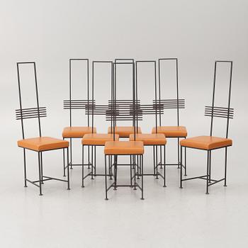Göran Olsson, chairs, 8, Olsson & Dåm, late 20th century.