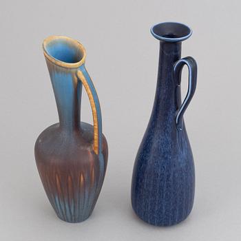 Gunnar Nylund, a set of five stoneware vases/jugs for Rörstrand.