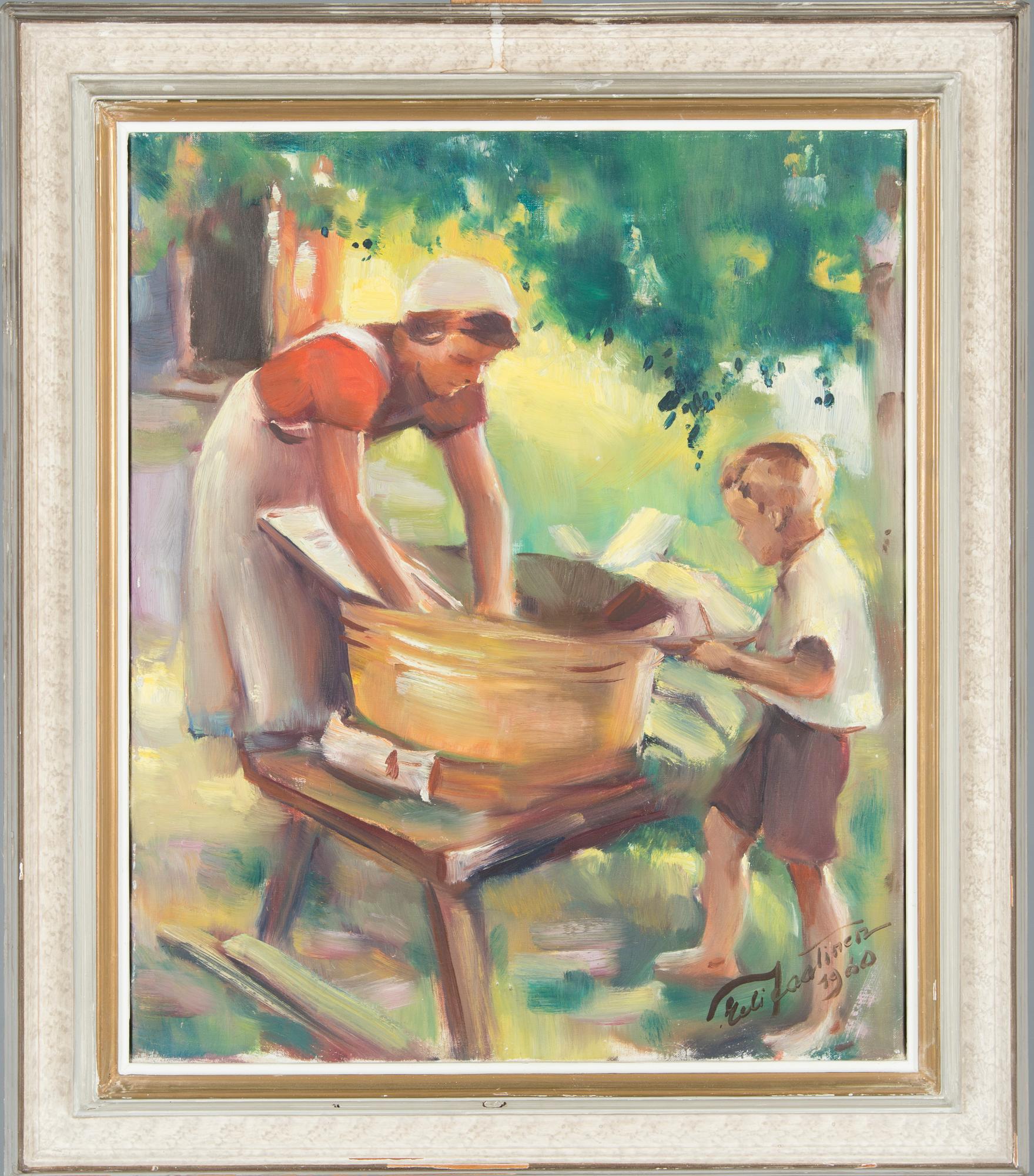 Eeli Jaatinen, Mor byker.