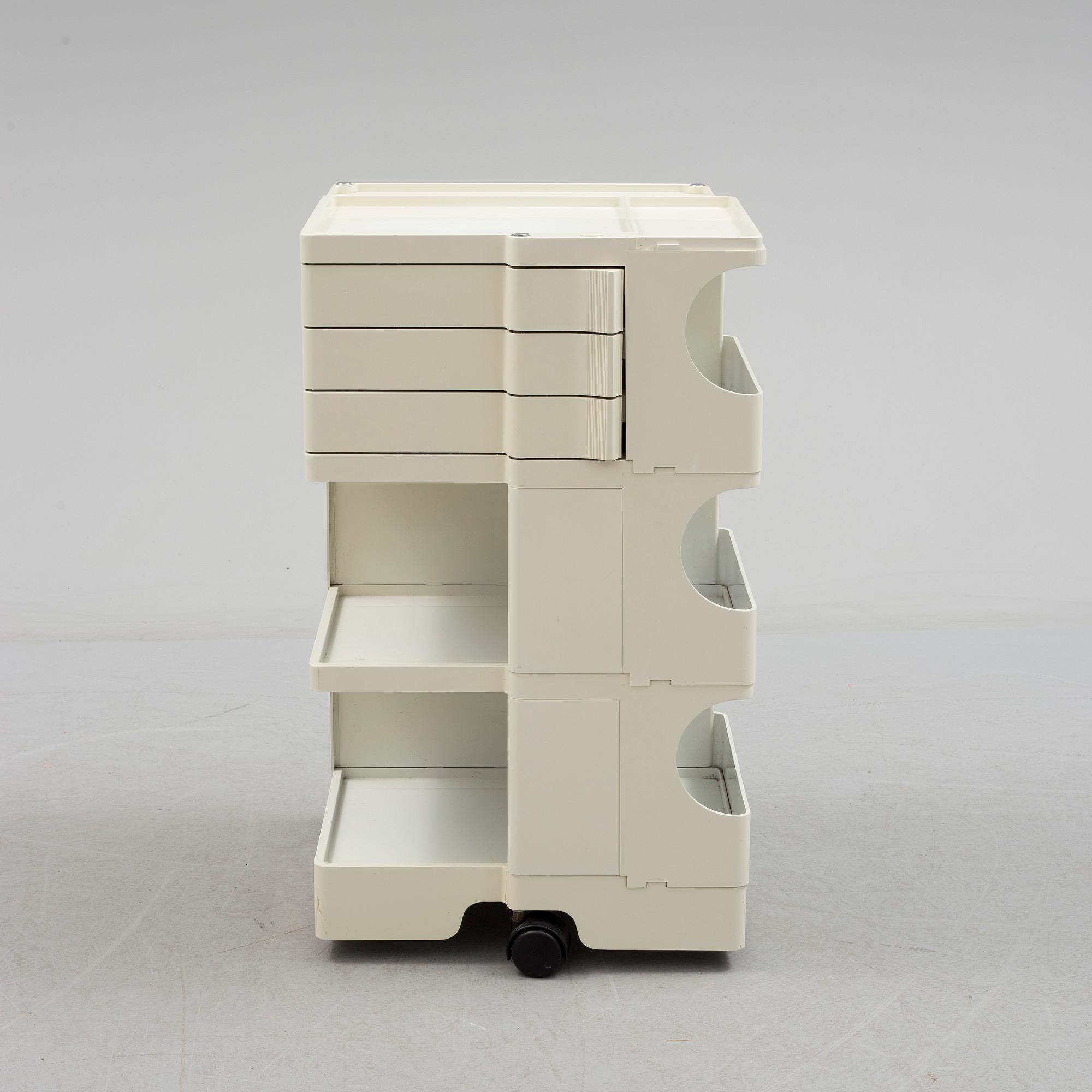 A plastic 'Boby' cabinet Joe Colombo for Padova, Italy, designed in 1968.