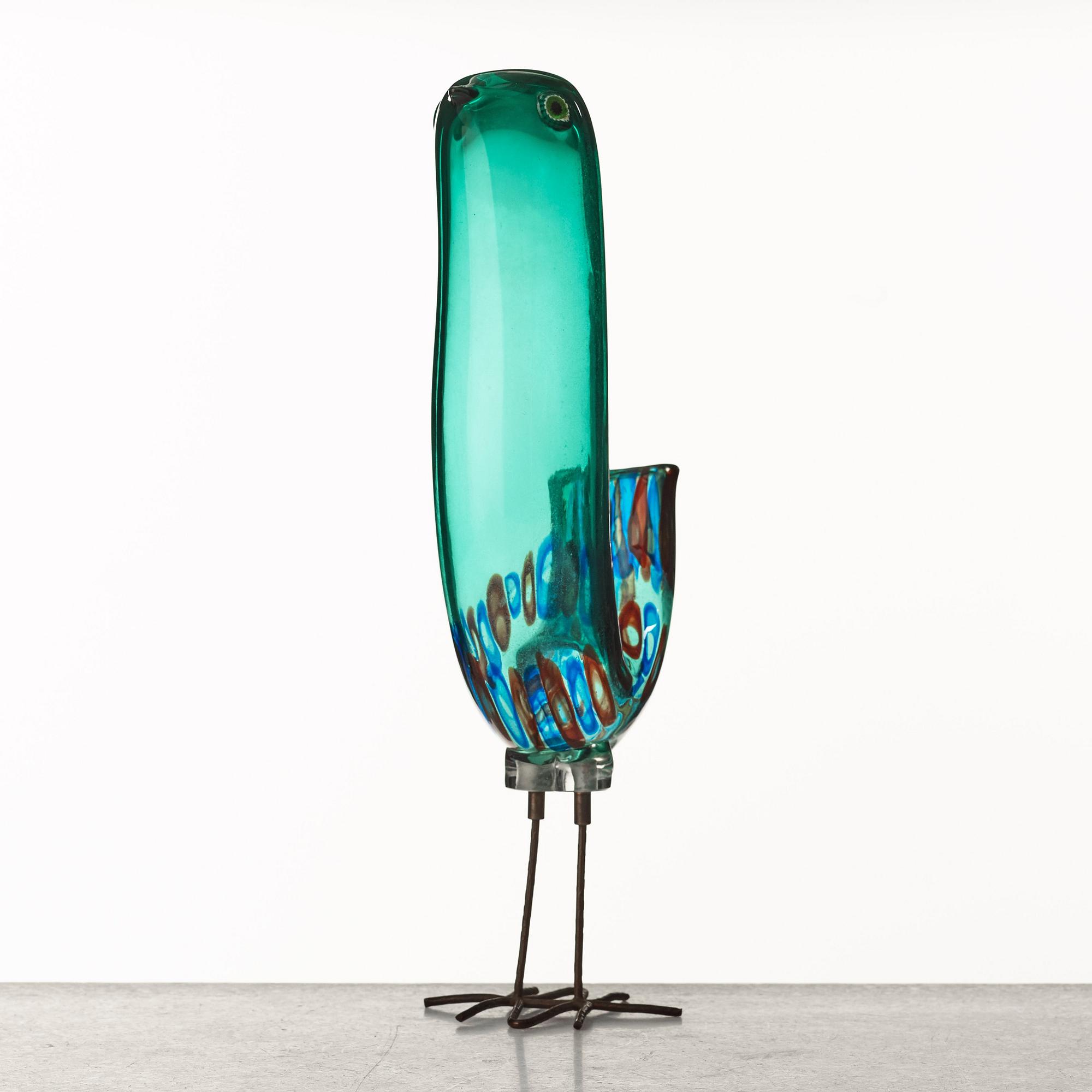 Alessandro Pianon, a "Pulcino" glass sculpture of a bird, Vistosi, Italy 1960's.