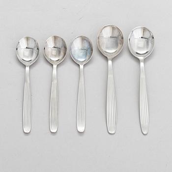 Kaj Franck, 23-piece 'Scandia' cutlery in stainless steel for Hackman Sorsakoski.