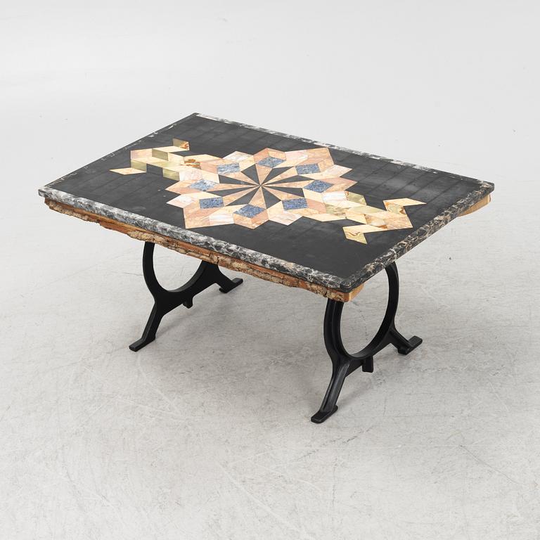 A side table with top made of pietra dura, 20th century.