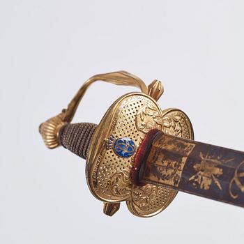 A rare Sword of Honour from King Gustaf III to colonel AF Påhlman 1790.