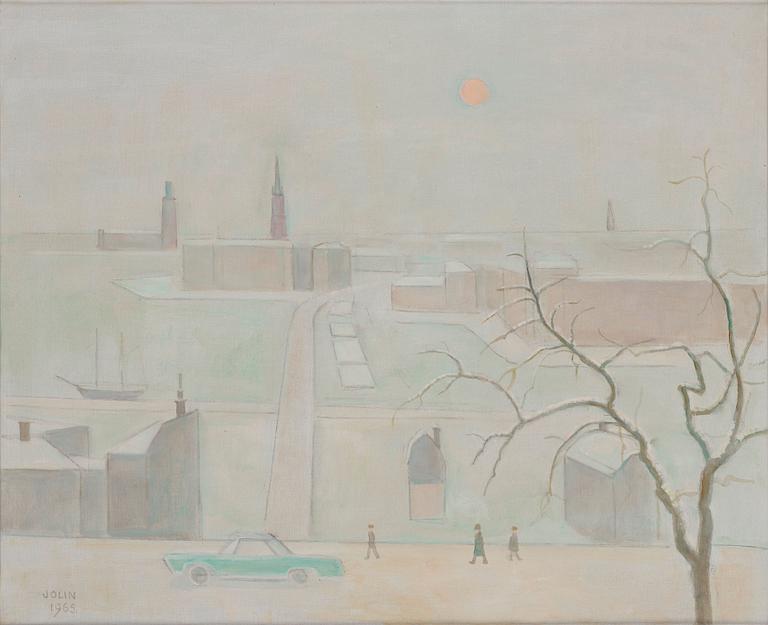 Einar Jolin, Winter scene from Stockholm.