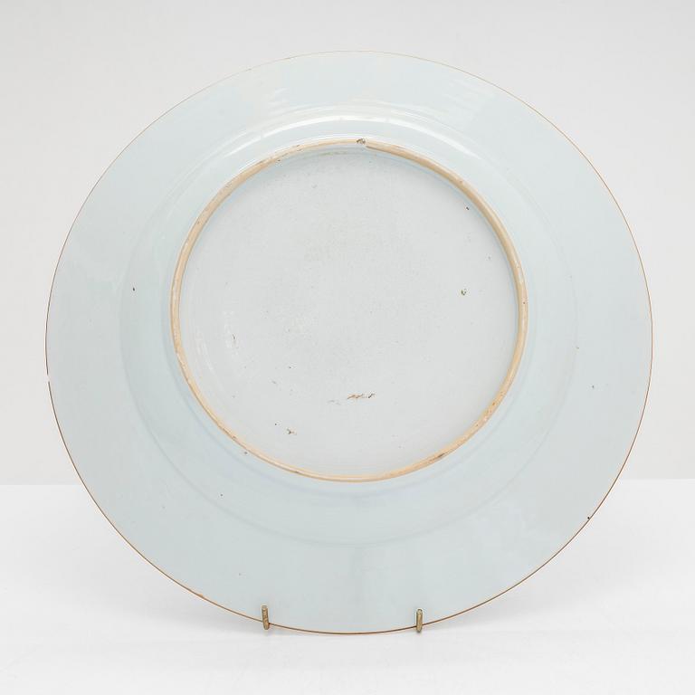 An 18th-century decorative porcelain dish, China, Qianlong (1736-95).