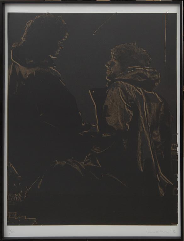 ULF LUNDELL,  litografi, signerad, daterad 92 och numrerad 10/12,