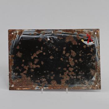 REKLAMSKYLT, emalj, 1900-talets andra hälft.