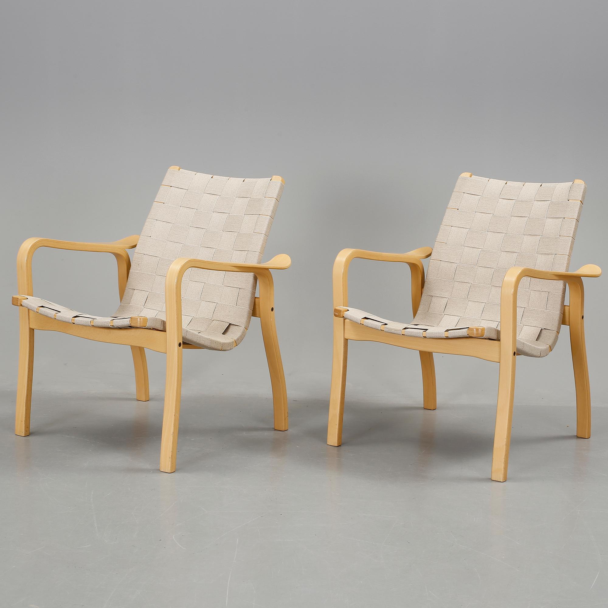 FÅTÖLJER, "Primo", ett par, Yngve Ekström, Swedese, 1990-tal.