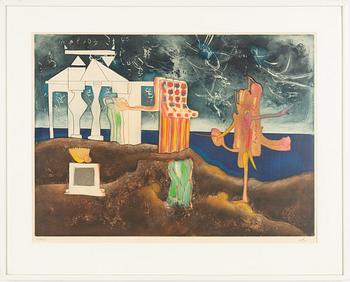 Roberto Matta, From: "L'arc, obscure des heures",