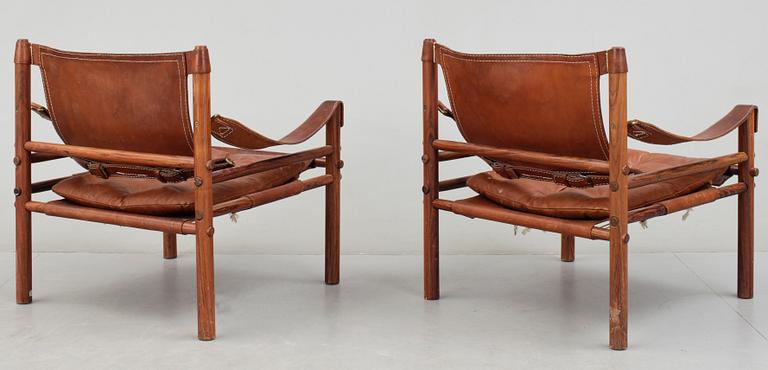 FÅTÖLJER, ett par, "Sirocco", Arne Norell, modellen formgiven 1964.