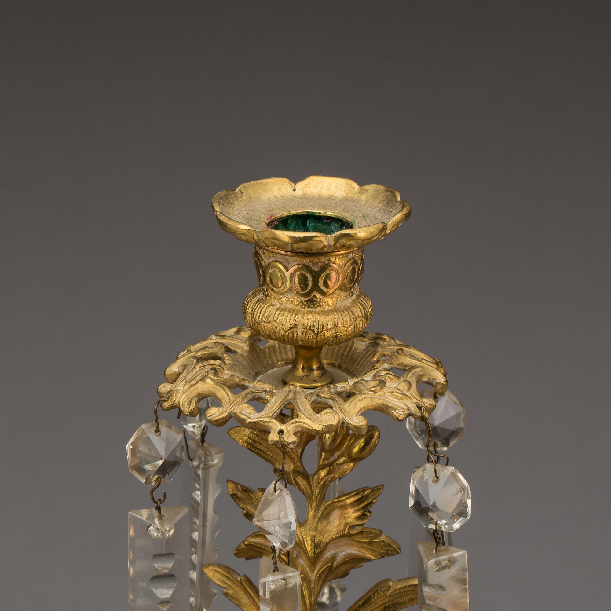 KANDELABER, oscariansk, 1800-talets slut.