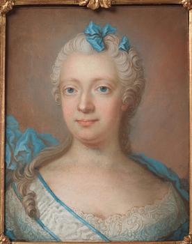 Gustaf Lundberg, Lady with the Vadstena noble maiden's order ribbon, called Lovisa Ulrika.