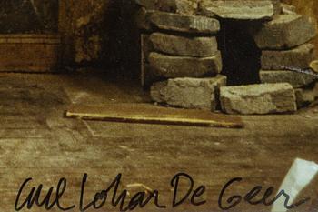 Carl Johan De Geer, photo, signed.