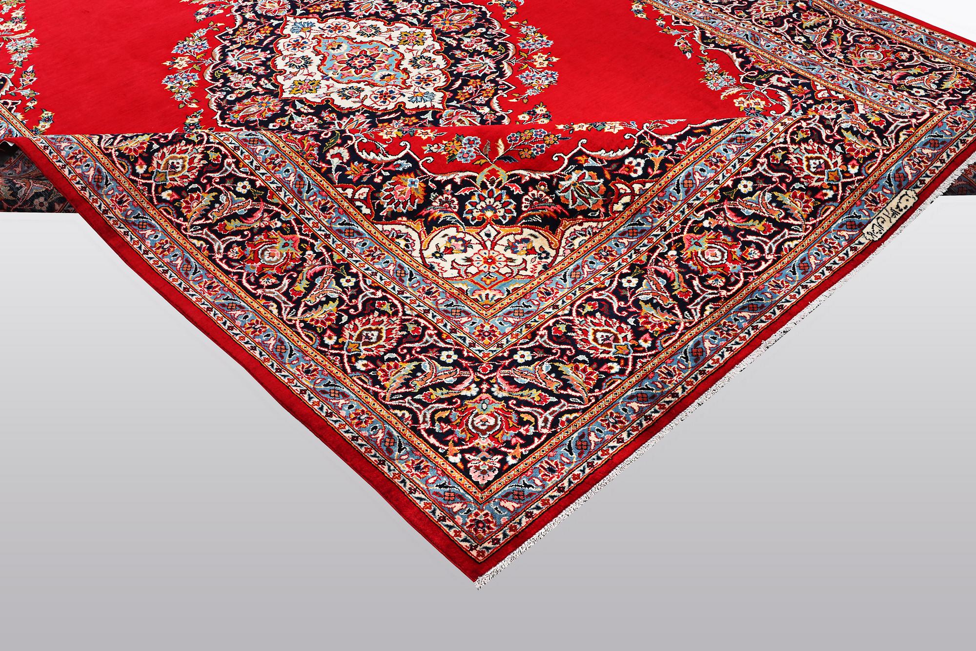 A carpet, Keshan, ca 353 x 240 cm.