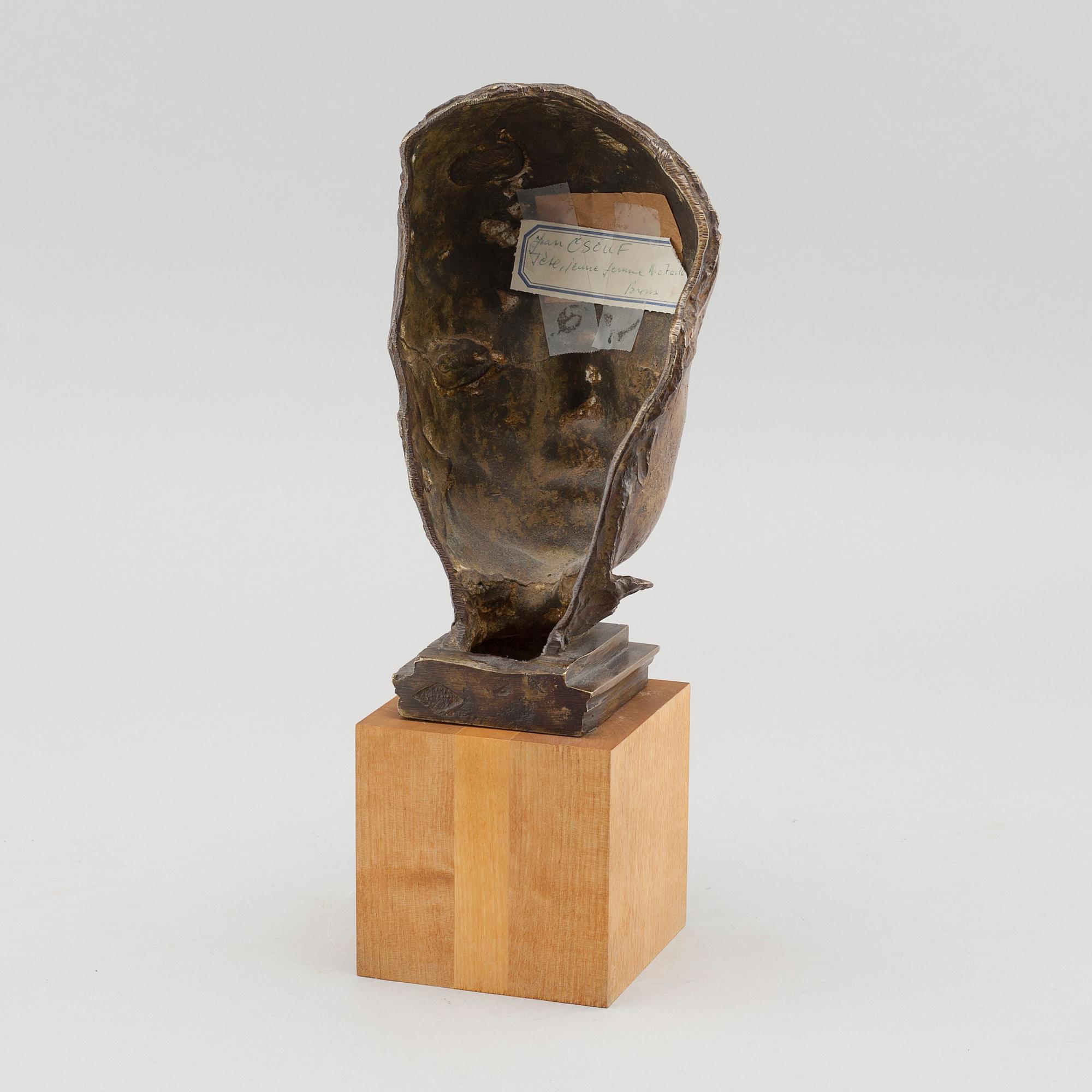 a bronze sculpture, signed and uncleared numbered 1/10?.