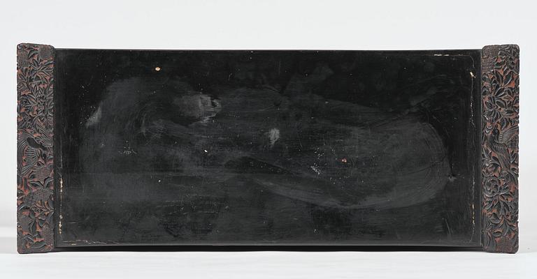 A lacquer display cabinet, late 19th century.