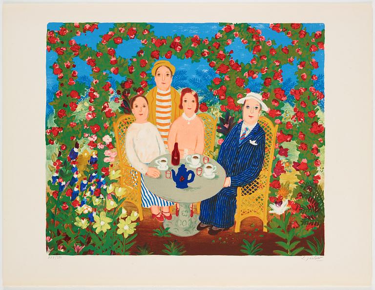 Lennart Jirlow, portfolio with 6 lithographs in colour, 1975, signed 227/380.