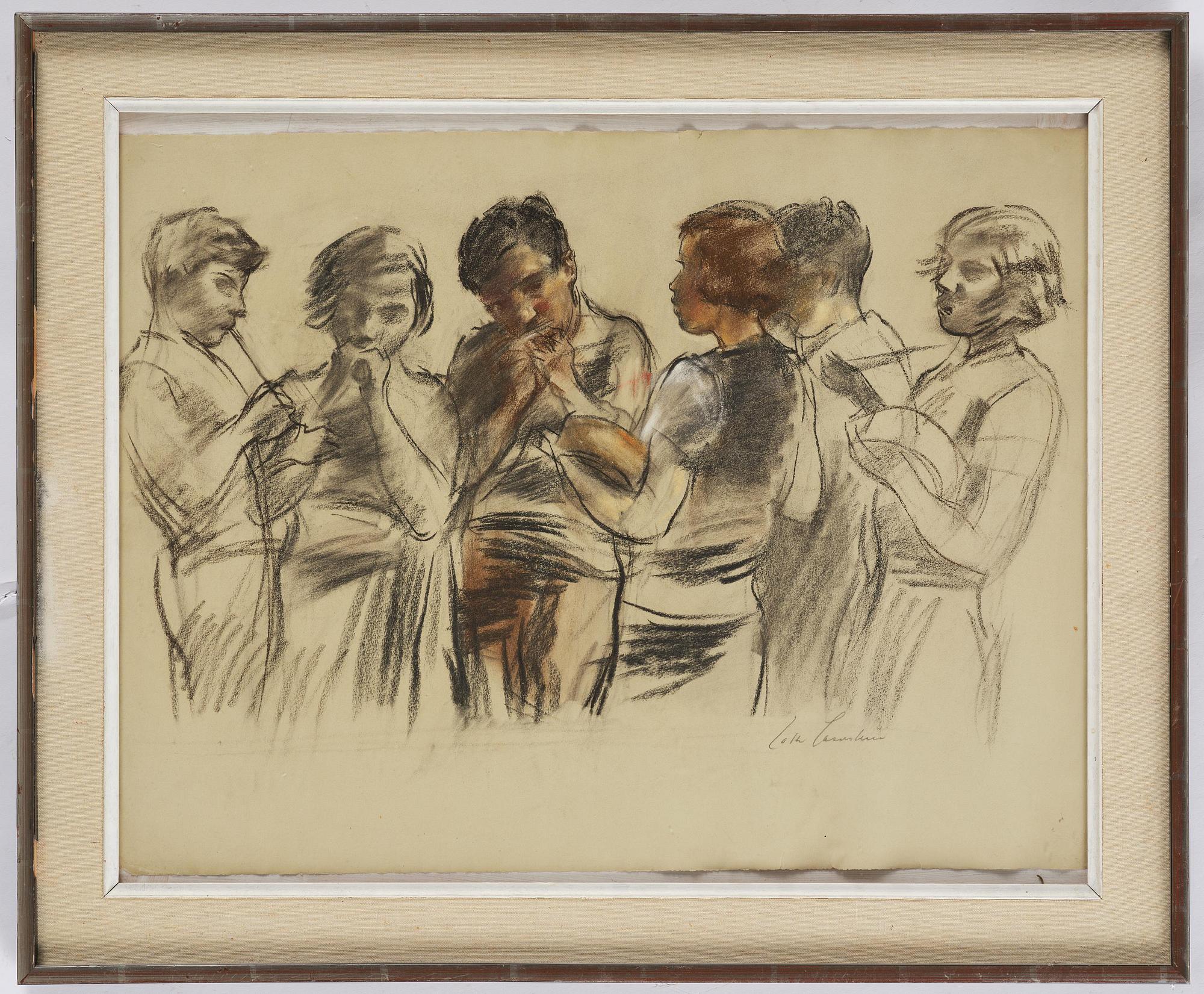 Lotte Laserstein, Children playing music.