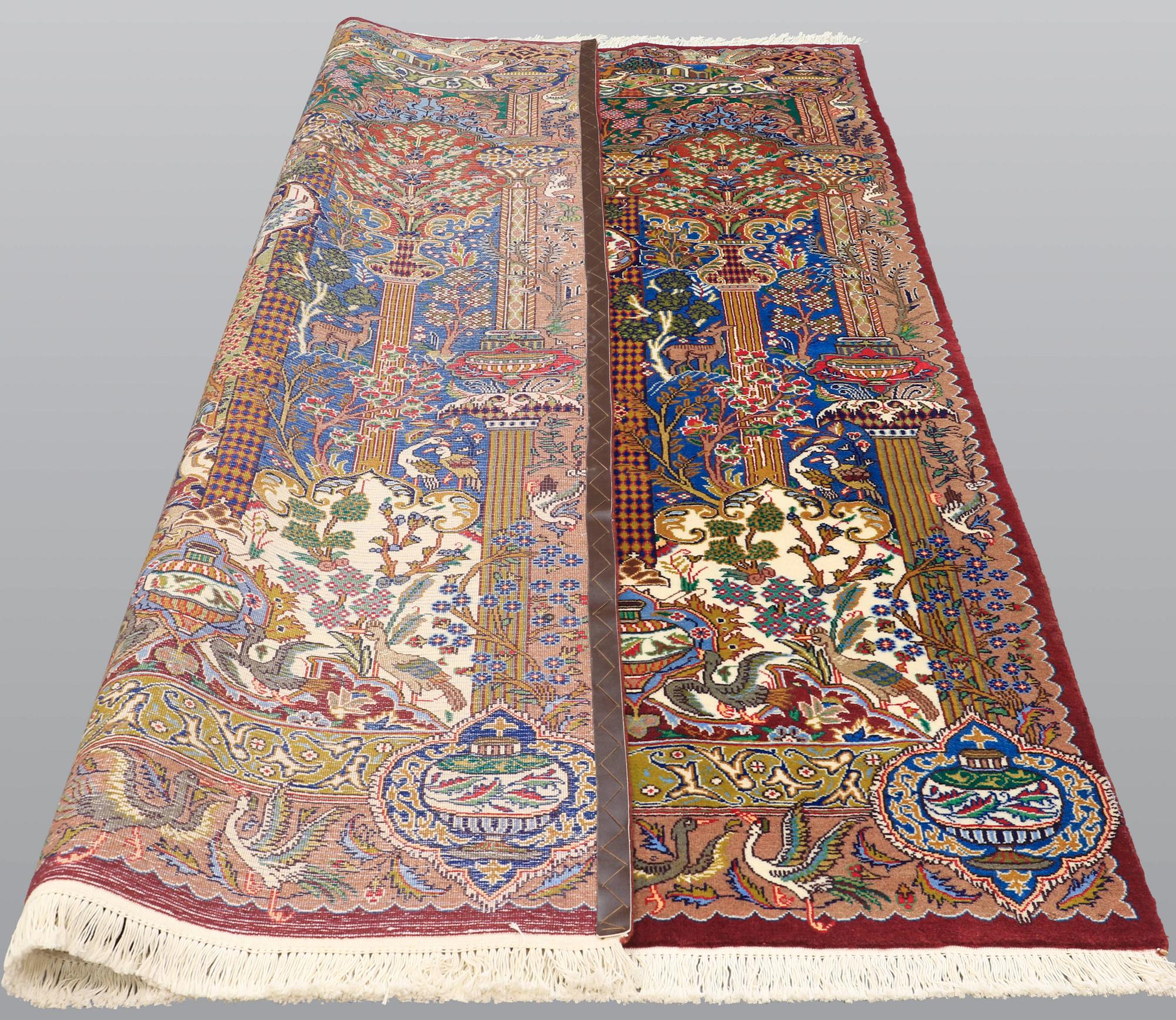 A carpet, Kashmar, 302 x 201 cm.