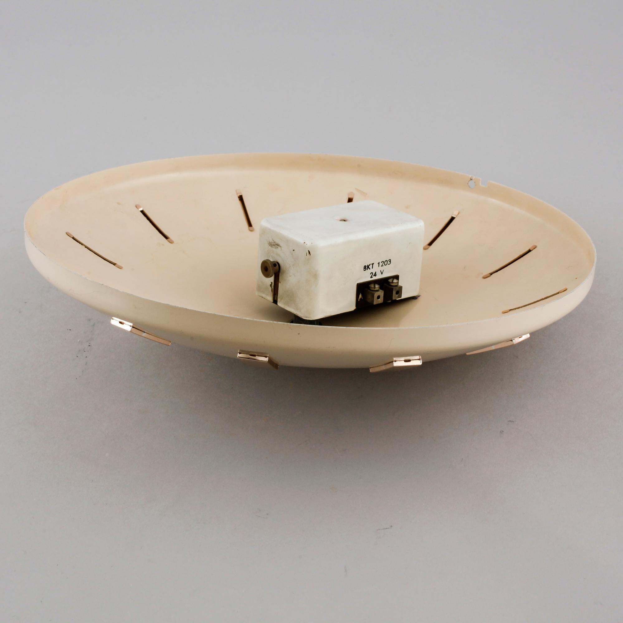 A 20th century wall clock by LM Ericsson.