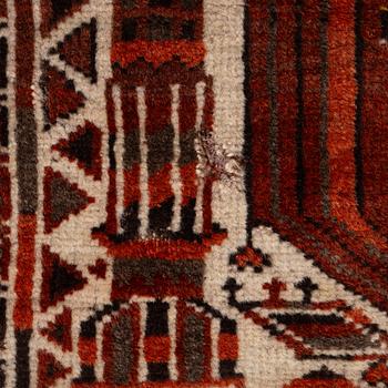 An antique Bechir rug, approx. 215 x 148 cm.