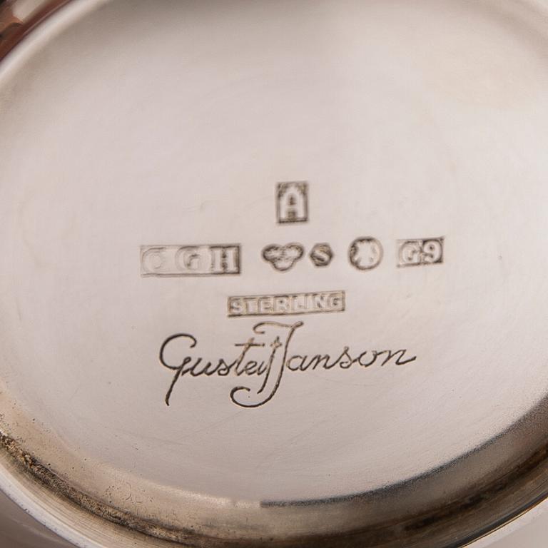 Gustaf Janson, 4 pieces, silver, C.G. Hallberg, 1956-1957, Stockholm.