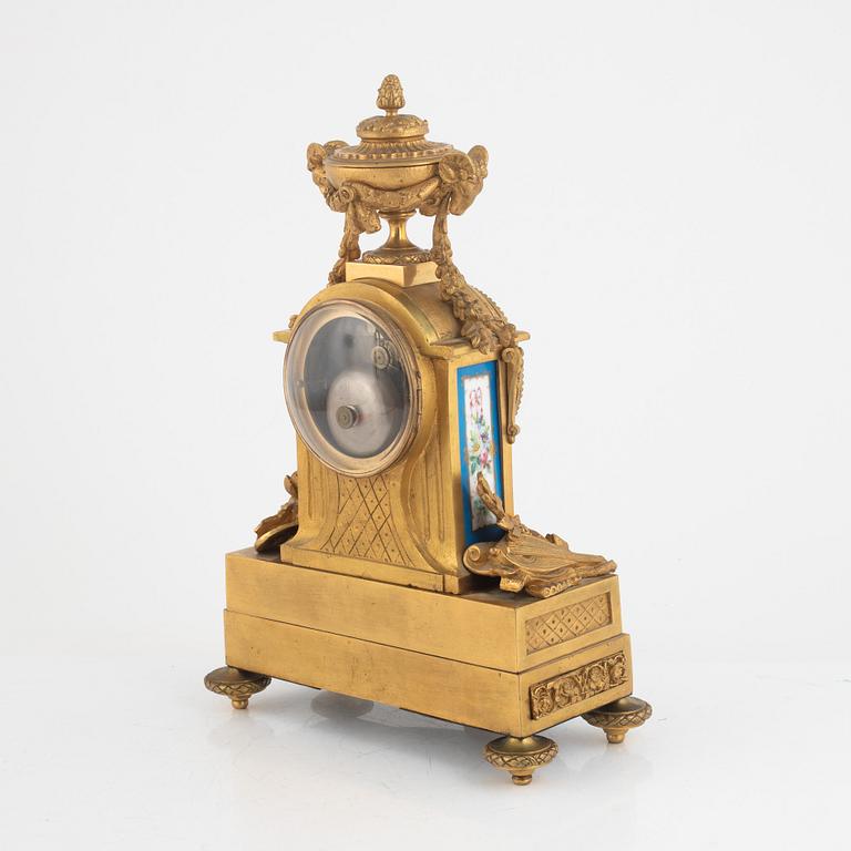 A Louis XVI style mantel clock, Paris, France, late 19th century.