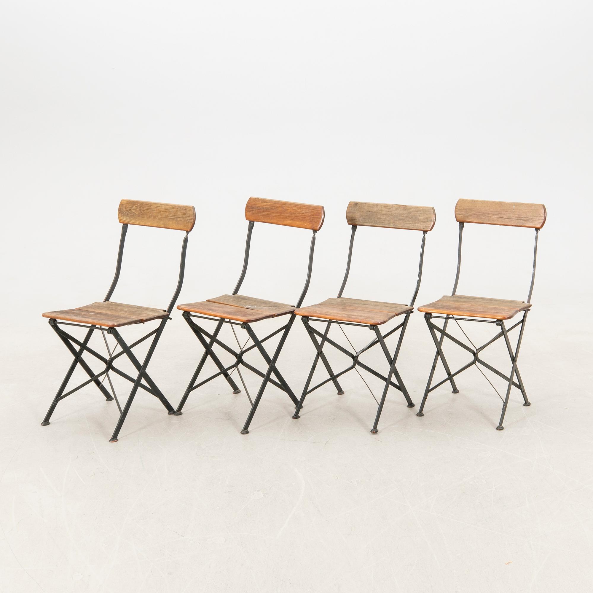 Garden chairs 4 pcs 1910s.