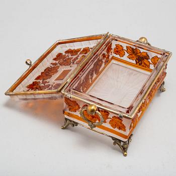 BOX WITH COVER, probably France, 19th century.