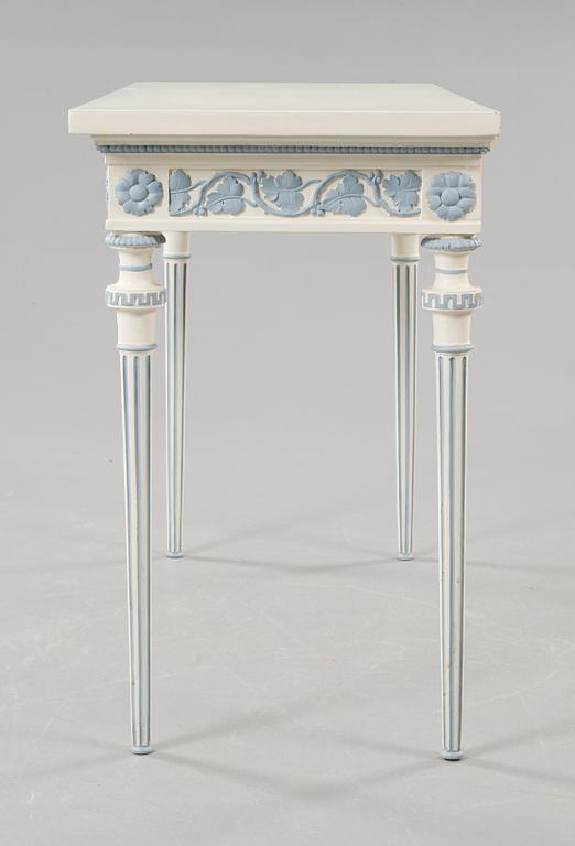A late gustavian style consol table, early 20th century.