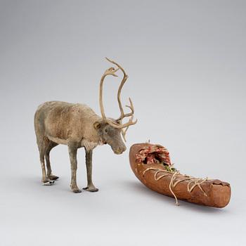 JÖNS PAULUS MICKELSSON HATTA, miniatyrer, ren samt barnvagga.