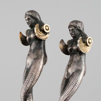 UPPLÄGGNINGSBESTICK, 2 st, silver, Sverige, 1894, vikt 185 g.