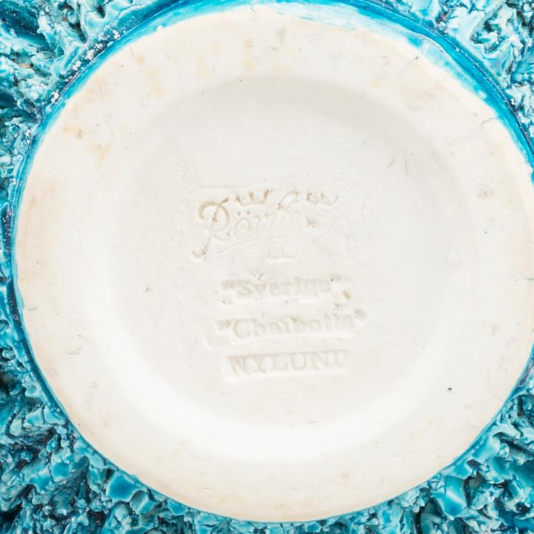 GUNNAR NYLUND, vas "Igelkottvasen", chamotterat stengods, Rörstrand.